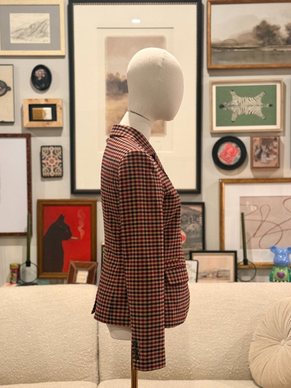 Merona Houndstooth Plaid tailored Blazer - Preppy Heritage Style - Picture 7 of 15